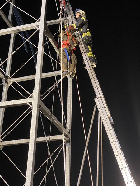 Turm mit Simulationspuppe